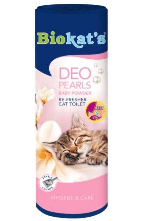 Biokats Deo Pearls Kedi Kumu Parfümü Bebek Pudralı 700gr - 1