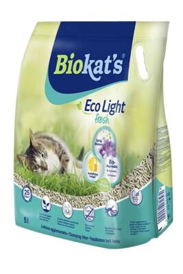 Biokats Eco Light Fresh Spring Blossom Bahar Çiçeği Kokulu Pelet Kedi Kumu 5lt - BIOKATS