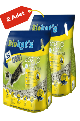 Biokats Pelet Kedi Kumu Eco Light Extra 2x5lt - BIOKATS