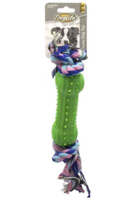 Doglife Köpekler İçin İpli Kauçuk Kemik Oyuncak - Doglife