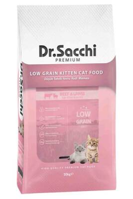 Dr.Sacchi Düşük Tahıllı Kuzu Etli ve Biftekli Yavru Kedi Maması 10kg - DR.SACCHI