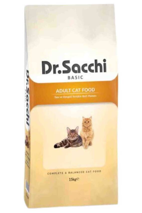 Dr.Sacchi Tavuklu Yetişkin Kedi Maması 15kg - 1
