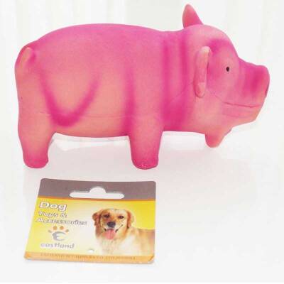 Eastland Sesli Peluş Domuz Şeklinde Köpek Oyuncağı 15cm - Eastland