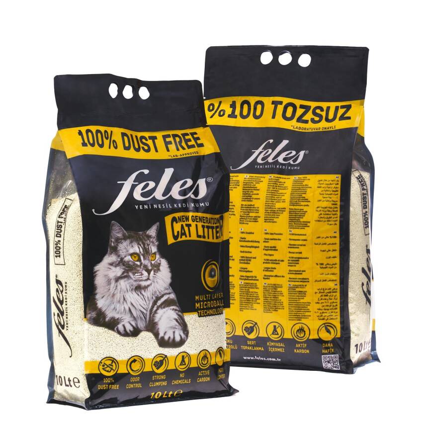 Feles Tozsuz 10 lt Kedi Kumu - 4