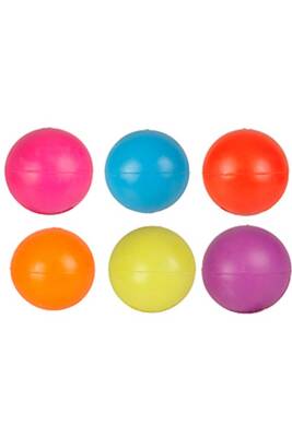 Flamingo Lastik Sert Top Köpek Oyuncagı 9Cm - Flamingo 