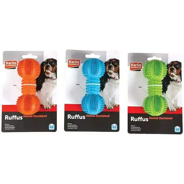 Flamingo Ruffus Kauçuk Halter Köpek Ödül Oyuncağı 12,5cm - 1