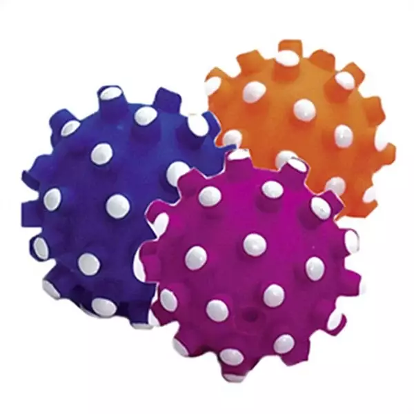 Flamingo Sesli Vinil Kirpi Top Köpek Oyuncağı 9cm - 1