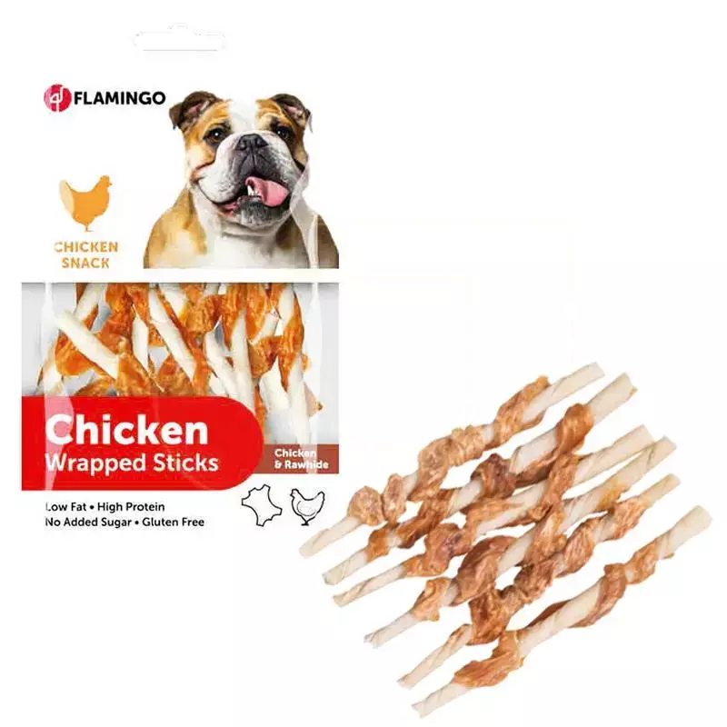 Flamingo Tavuk Sargılı Çubuk Köpek Ödülü 65gr - 1