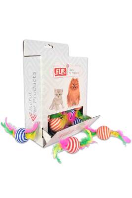 Flip Tüylü Silindir ve Top Kedi Köpek Oyuncağı - FLIP