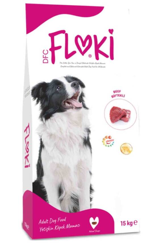 Floki Biftekli Yetişkin Köpek Maması 15kg - 1