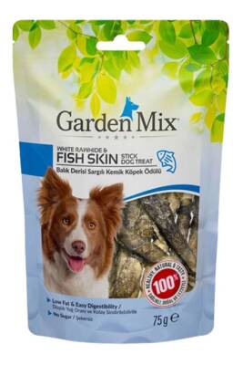 Garden Mix Balık Derisi Sargılı Kemik Köpek Ödülü 75gr - GARDEN MIX