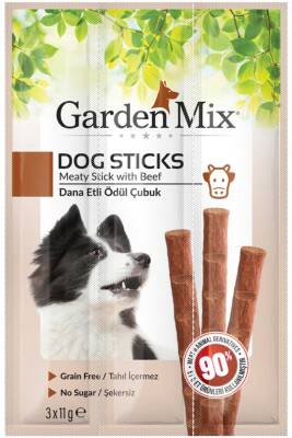 Garden Mix Dana Etli Köpek Ödül Çubuğu 3x11gr - GARDEN MIX