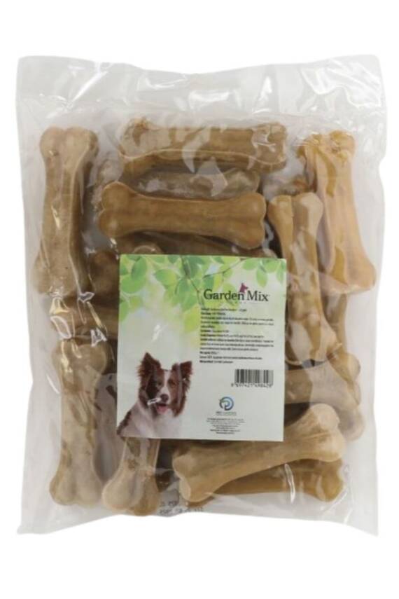 Garden Mix Deri Pres Kemik Köpek Ödülü 10cm 1 adet - 1
