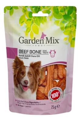 Garden Mix Kemik Şekilli Dana Etli Köpek Ödülü 75gr - GARDEN MIX