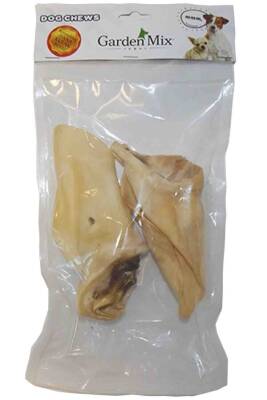 Garden Mix Kurutulmuş Dana Kulak Köpek Ödül Maması Beyaz 2li - GARDEN MIX