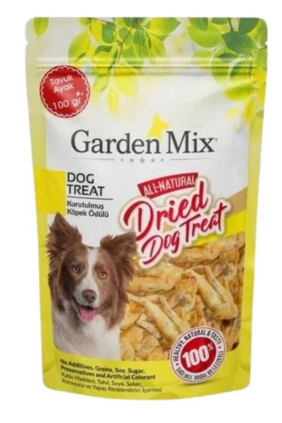 Garden Mix Kurutulmuş Tavuk Ayak Köpek Ödülü 100gr - 1