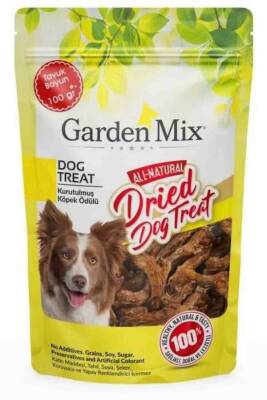 Garden Mix Kurutulmuş Tavuk Boyun Köpek Ödülü 100gr - GARDEN MIX