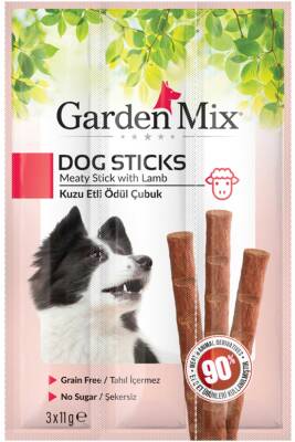 Garden Mix Kuzu Etli Köpek Ödül Çubuğu 3x11gr - GARDEN MIX