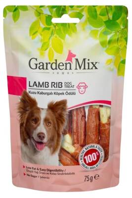 Garden Mix Kuzu Kaburgalı Köpek Ödülü 75gr - GARDEN MIX