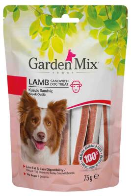 Gardenmix Kuzulu Sandviç Köpek Ödül Maması 75gr - GARDEN MIX