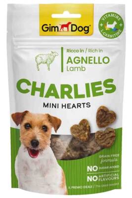 Gimdog Charlies Mini Hearts Kuzu Etli Köpek Ödülü 70gr - Gimdog 