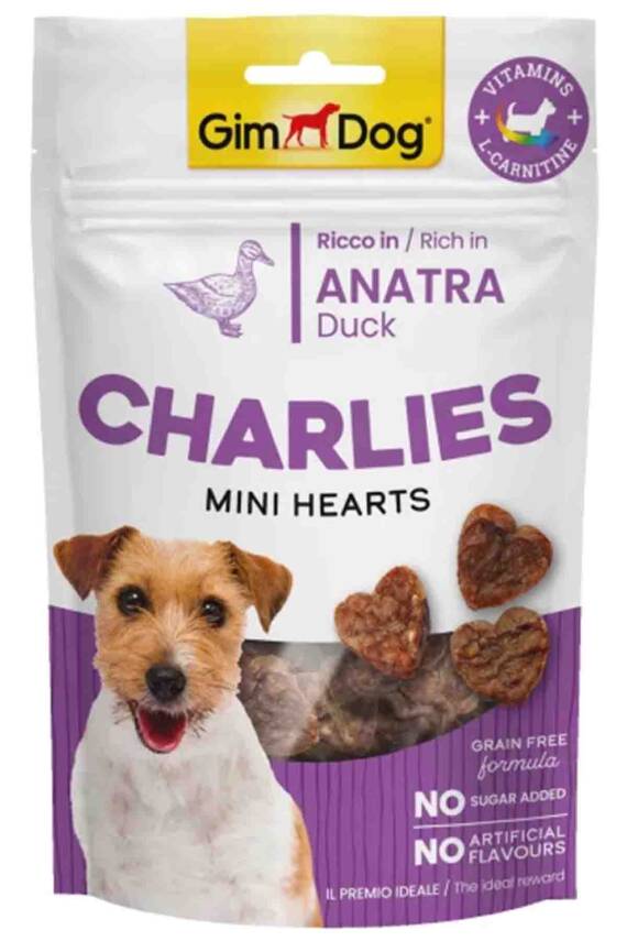 Gimdog Charlies Mini Hearts Ördekli Köpek Ödülü 70gr - 1