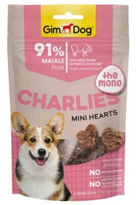 Gimdog Charlies Mini Hearts The Mono Domuz Etli Köpek Ödülü 70gr - Gimdog 