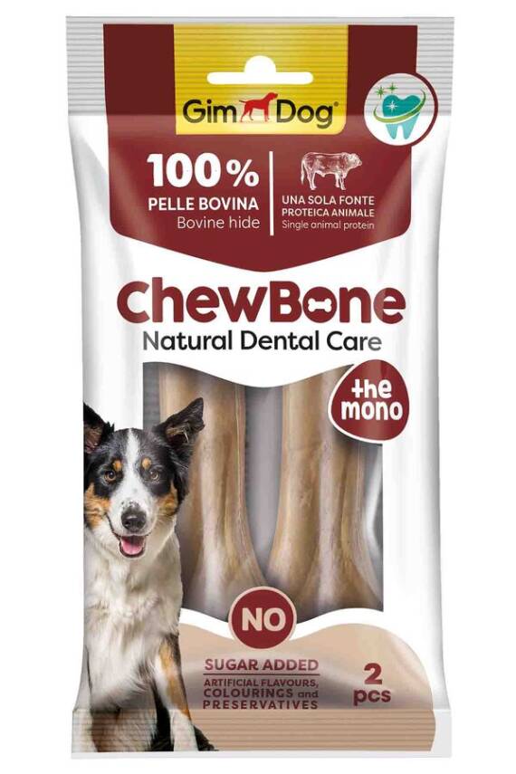 GimDog Chew Bones Press Naturel Köpek Çiğneme Kemiği 5,5’’ 120gr - 1