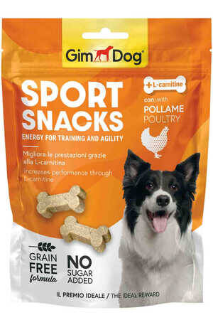 GimDog Sport Snacks Tavuk L-Carnitinli Şekersiz Tahılsız Tablet Köpek Ödül Maması 60gr - 1