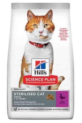 Hills Ördek Etli Kısırlaştırılmış Kedi Maması 10kg - Hills