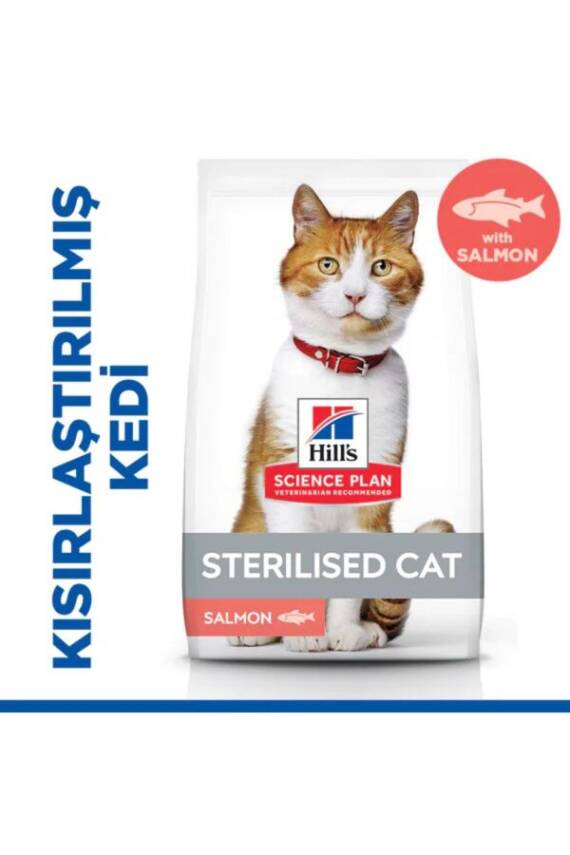Hills Somonlu Kısırlaştırılmış Yetişkin Kedi Maması 3kg - 1