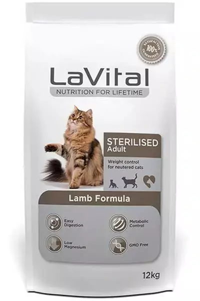 LaVital Kuzu Etli Kısırlaştırılmış Kedi Maması 12kg - 1