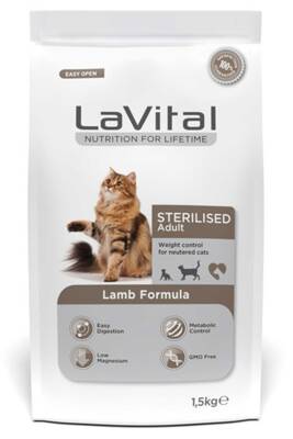 LaVital Kuzulu Kısırlaştırılmış Kedi Maması 1.5kg - LaVital
