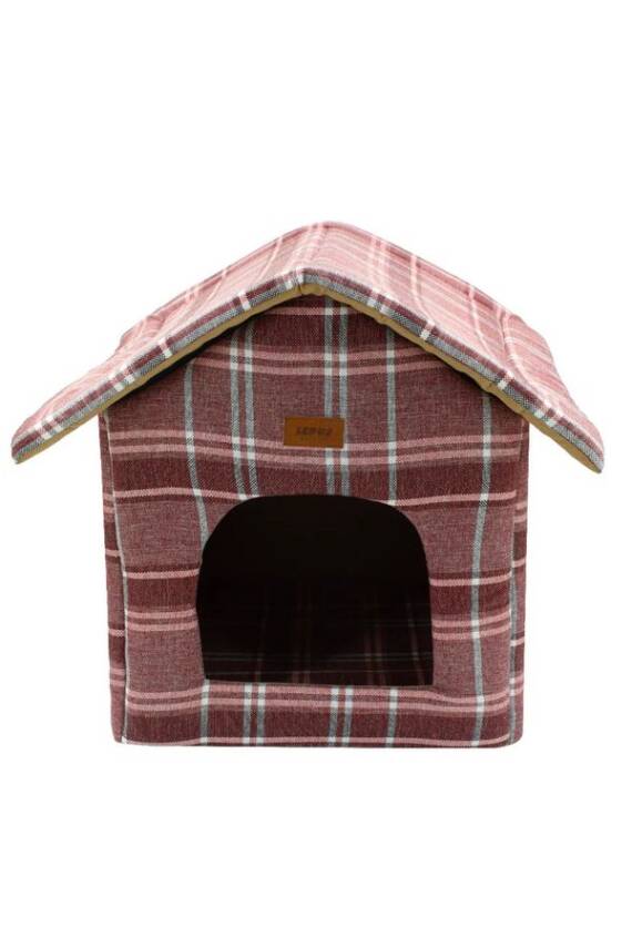 Lepus Shack House Yatak Ekose Kırmızı - 1