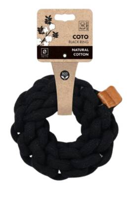 M-Pets Coto Black Ring Örgü Halka Oyuncak 13cm - M-PETS