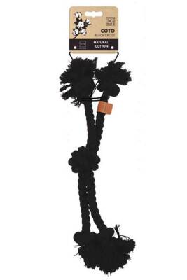M-Pets Coto Cross Örgü Oyuncak Siyah 60cm - M-PETS