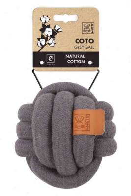 M-Pets Coto Örgü Top Oyuncak Gri 15cm - M-PETS