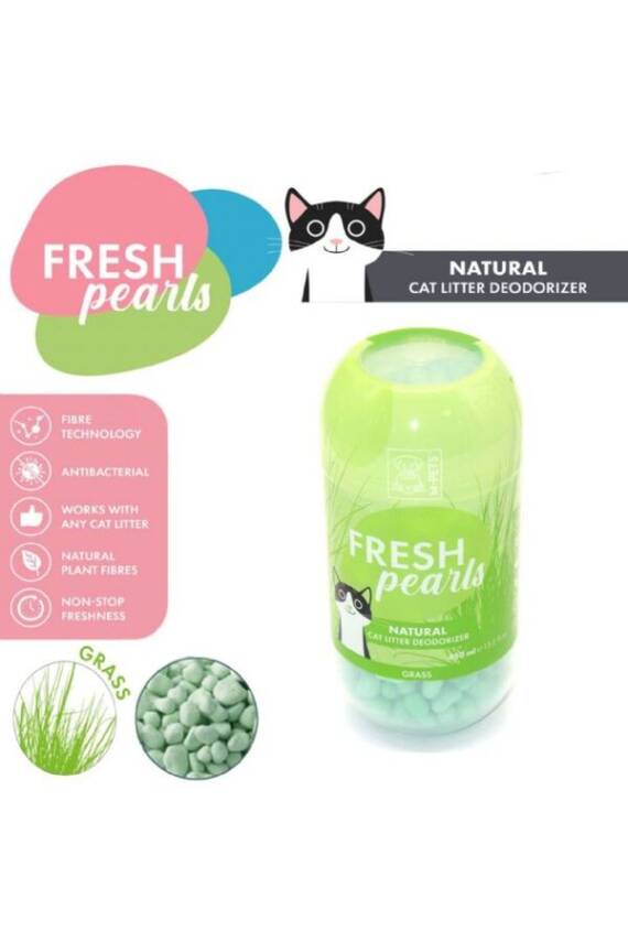 M-Pets Fresh Pearls Kedi Kumu Deodorantı Çim Kokulu 450ml - 1