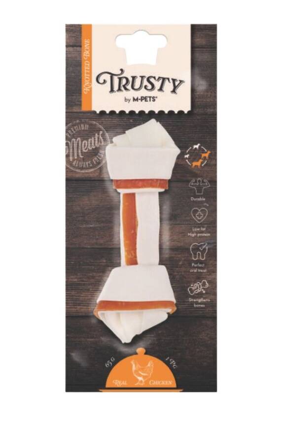 M-Pets Trusty Chicken Düğümlü Kemik Köpek Ödül Maması 15.3cm 65gr - 1
