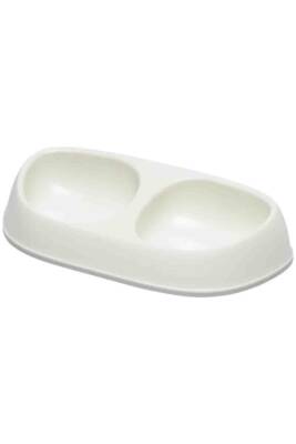 Moderna Sensibowl İkili Kedi Mama Kabı Beyaz 2X200ml - Moderna