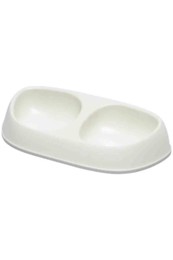 Moderna Sensibowl İkili Kedi Mama Kabı Beyaz 2X200ml - 1