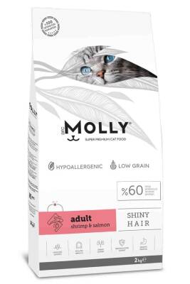 Molly Karidesli & Somonlu Yetişkin Kedi Maması 2kg - MOLLY