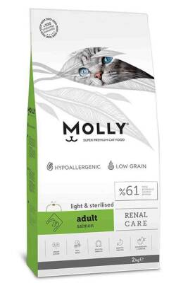 Molly Somonlu Light&Kısırlaştırılmış Kedi Maması 2kg - MOLLY