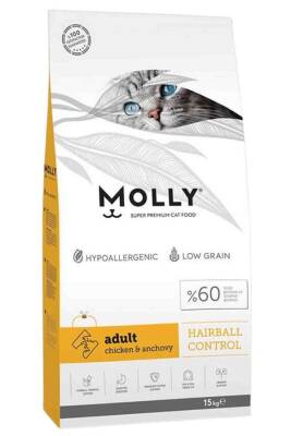 Molly Tavuklu ve Hamsili Yetişkin Kedi Maması 15kg - MOLLY