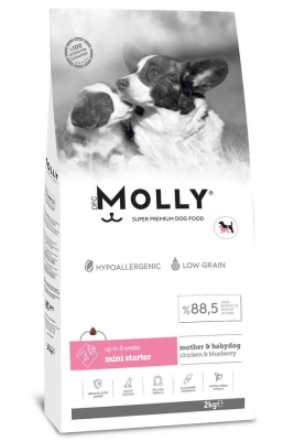 Molly Tavuklu ve Yabanmersinli Mini Starter Yavru Köpek Maması 2kg - MOLLY