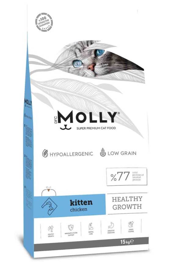 Molly Tavuklu Yavru Kedi Maması 15kg - 1