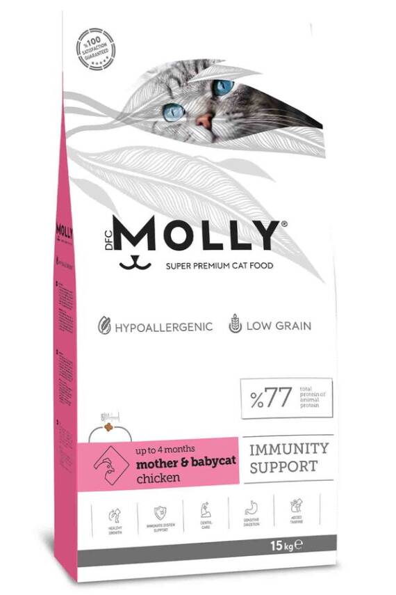 Molly Tavuklu Yavru&Anne Kedi Maması 15kg - 1