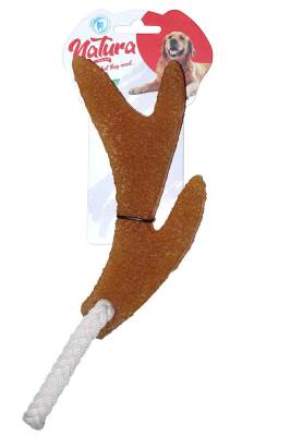 Natura Doğal Kauçuk Boynuz Köpek Çiğneme Oyuncağı - Natura
