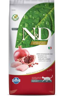 ND Prime Tahılsız Tavuk ve Narlı Yetişkin Kedi Maması 10kg - N&D