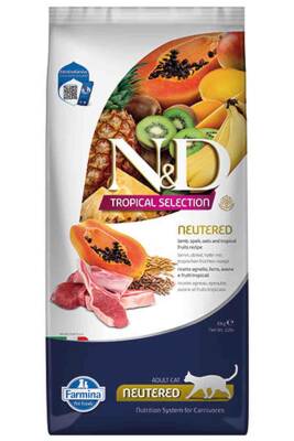 ND Tropical Selection Kuzu Etli Kısırlaştırılmış Kedi Maması 10kg - N&D